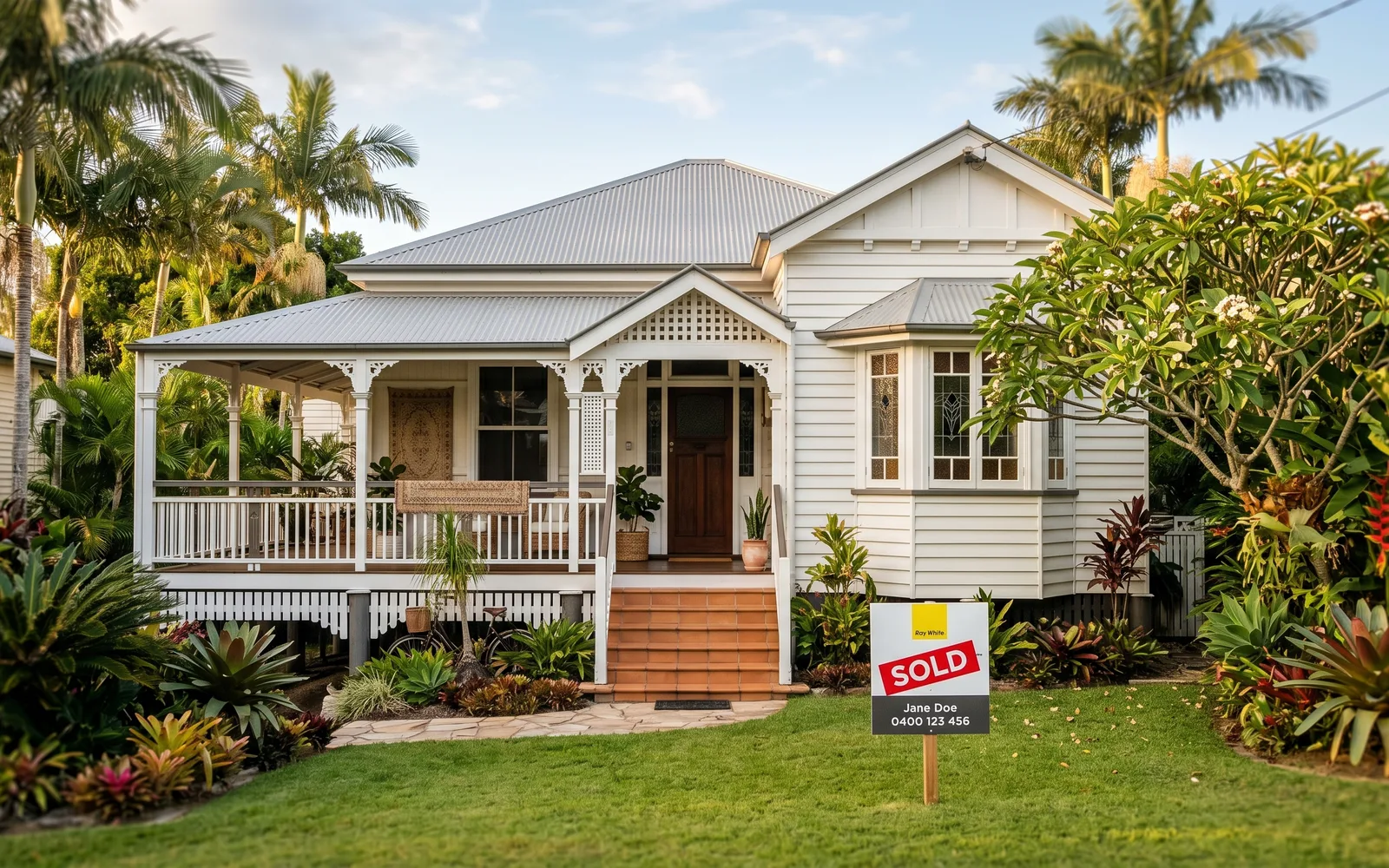 Residential property and streetscape in Ashgrove, Brisbane